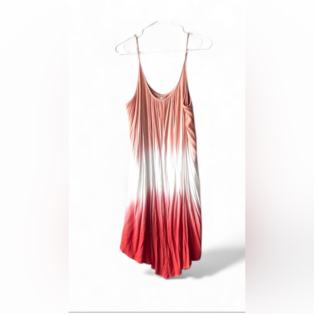 Knox Rose ombré Red and White Sundress
